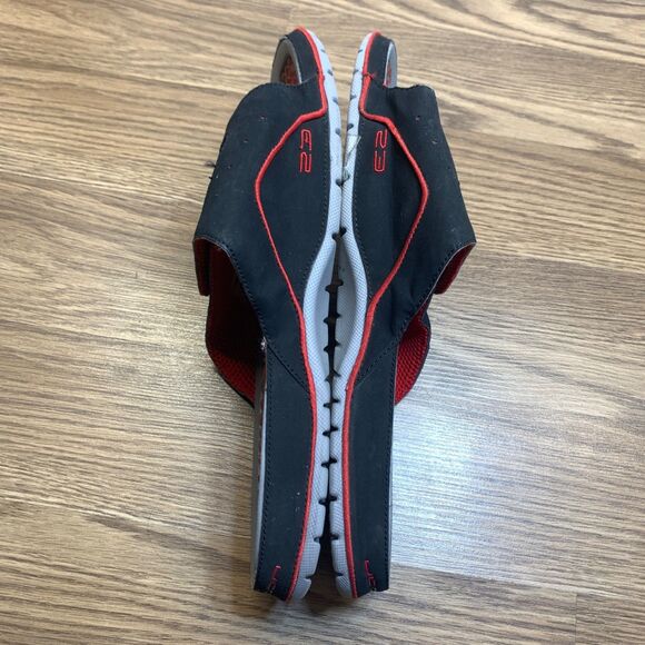 Jordan Hydro IV Retro Shoes Mens Size 10 Slide Sandals 532225-001 Black Red - Picture 3 of 9